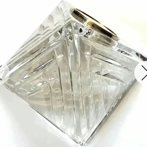 Waterford Crystal Pyramid Clock Desk Clock Mantle Clock Piece - Picture 3 of 10